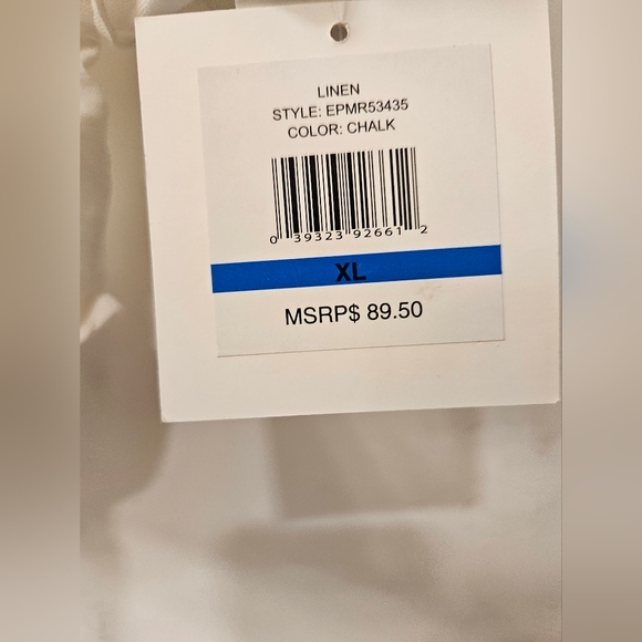 NWT - Linen Ellen Tracy White Button Down Shirt - Size XL - Picture 3 of 12